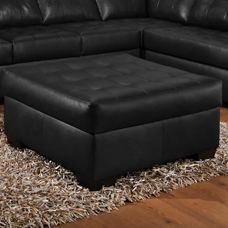 Oversized Tufted Cocktail Ottoman